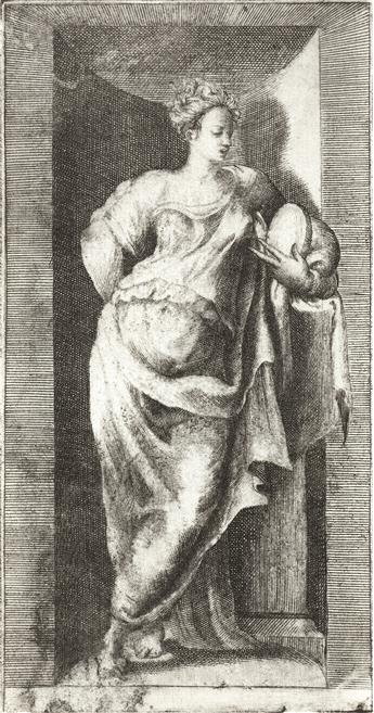 GIULIO BONASONE Female Mythological Figures.